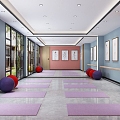 Modern Yoga Room 3d model