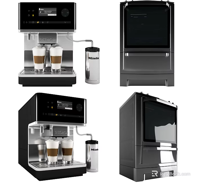 Modern Kitchen Appliances Coffee Machines Ovens With Sleek Modern Design 3d model 