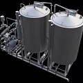 Mixing and mixing production line equipment 3d model
