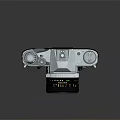 Vintage Canon AE 1 Digital Camera with Silver Body Black Grip Classic Lens
