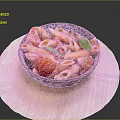 Delicious Penne Pasta with Fresh Tomatoes and Basil Leaves in Dark Bowl on Wooden Plate