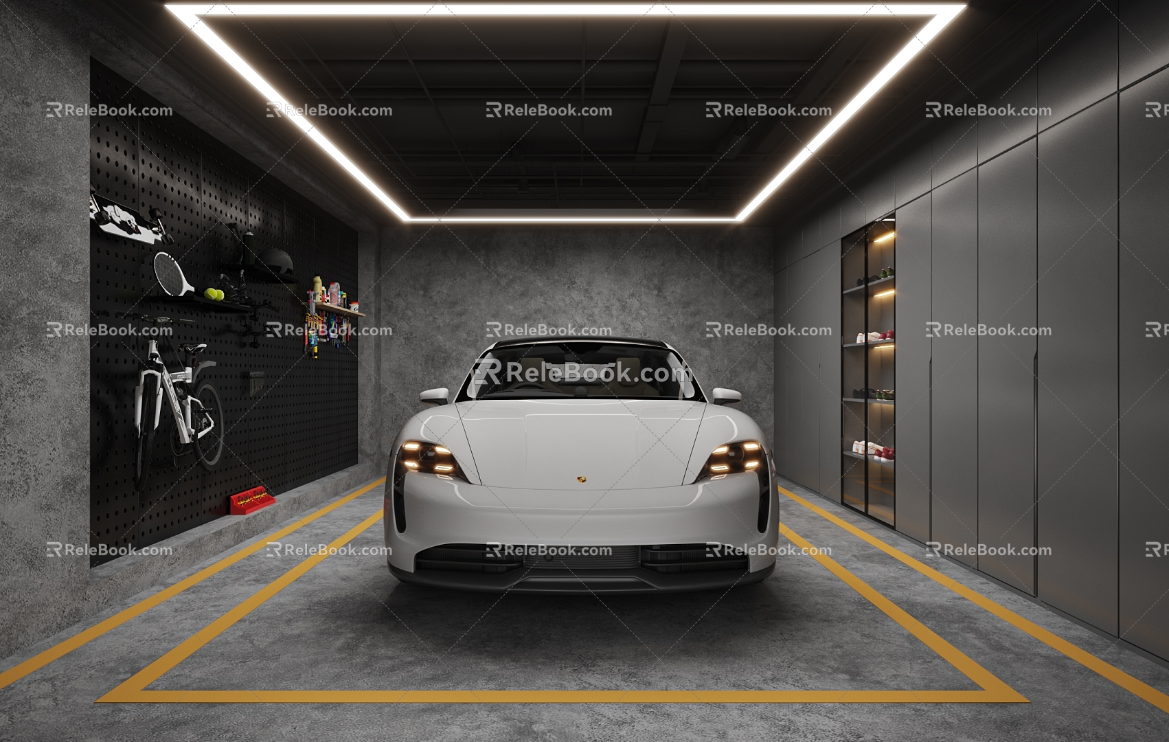 Underground garage Private garage model