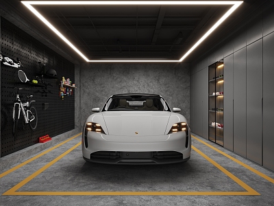 Underground garage Private garage model