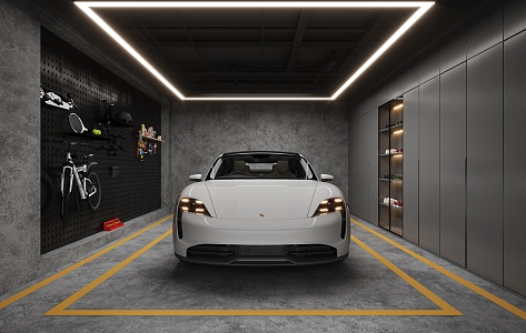 Underground garage Private garage 3d model