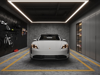 Underground garage Private garage 3d model