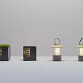 modern outdoor lamp 3d model