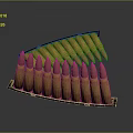 Bullets Pistol Bullets Rifle Bullets Machine Gun Bullets Ammunition Bullet Box Bullets Shooting Bullets 3d model