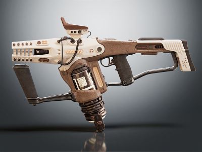 modern rifle sci-fi rifle sci-firearms 3d model