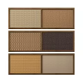 Wall Paneling With Different Textured Patterns And Color Options For Decorative Interior Design 3d model