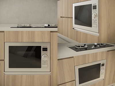 Sakura Brand Embedded Microwave 3d model