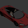 Red Convertible Sports Car With Sleek Body Design And Black Alloy Wheels