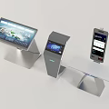 Modern self-service terminal query all-in-one machine 3d model