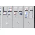 Gray Office File Cabinets With Glass Doors Drawers And Document Storage