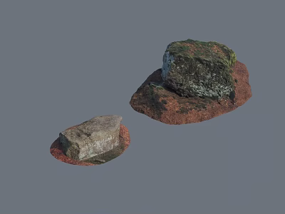 Natural Stone And Wood Decor Elements For Rustic Home Interior Design 3d model