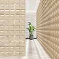 Silent Wind Cement Component Partition Cement Component Screen Silent Wind Cement Component Screen 3d model
