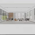 Modern Minimalist Open Concept Dining And Living Space With Integrated Kitchen And Stylish Pendant Light