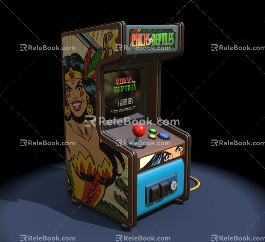 Game machine slot machine arcade machine electric video game machine 3d model