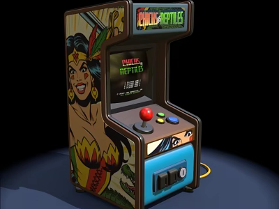 Game machine slot machine arcade machine electric video game machine 3d model