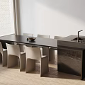 Modern table combination 3d model