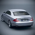 Silver Mercedes Sedan With Sleek Design And Alloy Wheels Front Rear Views