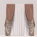 Modern Curtains 3d model