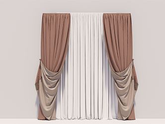 Modern Curtains 3d model