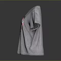 Gray T-shirt Featuring Lucky You Text and Pink Chicken Graphic for Casual Wear