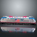 train light rail subway high-speed rail EMU modern train high-speed train high-speed locomotive EMU 3d model