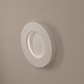 Modern White Round Wall Light with Minimalist Design for Home Interior Decor
