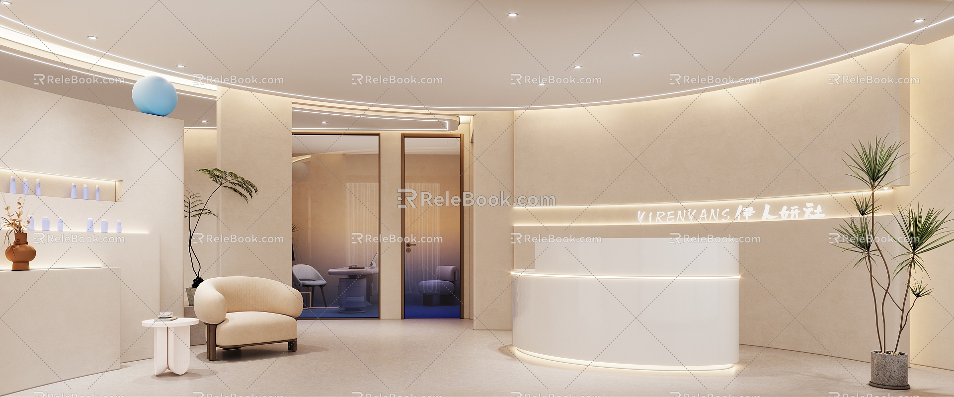 Modern Beauty Salon Beauty Shop 3d model