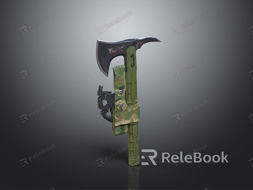 Tomahawk Axe Wooden Axe Handle Axe Mountain Axe Chopping Wood Axe Chopping Wood Axe Magic Axe model