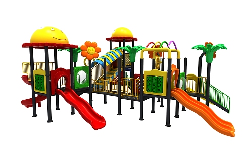 Modern Slide Cute Slide Rides 3d model