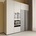 refrigerator cabinet embedded refrigerator embedded oven cabinet 3d model