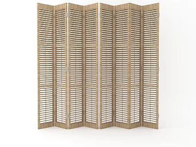 New Chinese-style screen partition porch screen 3d model
