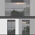 Modern Glass Sliding Doors For Balcony With Clear View And Sleek Frames