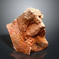 Natural Red Brown Wood Stone With Textured Surface And Irregular Shape