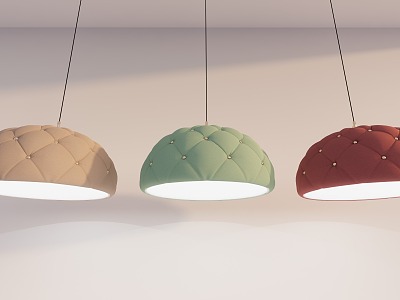 upholstered chandelier 3d model