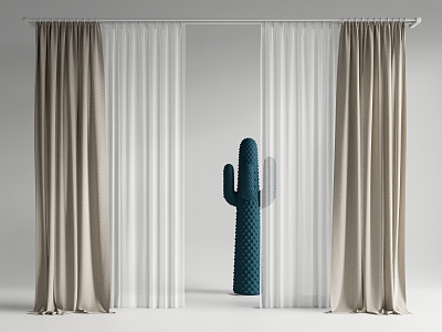 Curtain Rod 3d model