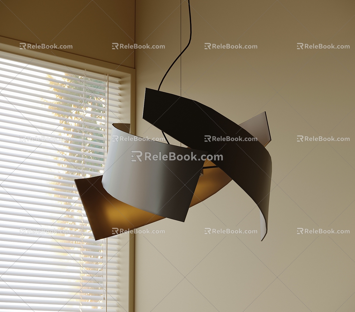 Special-shaped chandelier 3d model