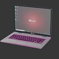Modern Laptop Notebook Portable Computer Peripherals 3d model