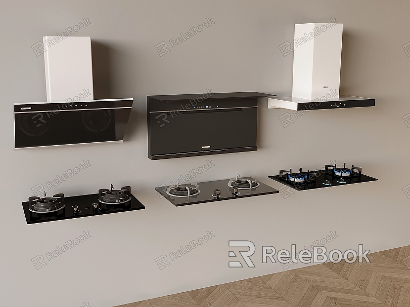 Modern Range Hood Combination Hood Stove Combination Kitchen Appliance Gas Stove model