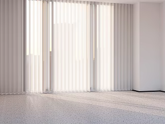 Modern Curtain Electric Curtain 3d model
