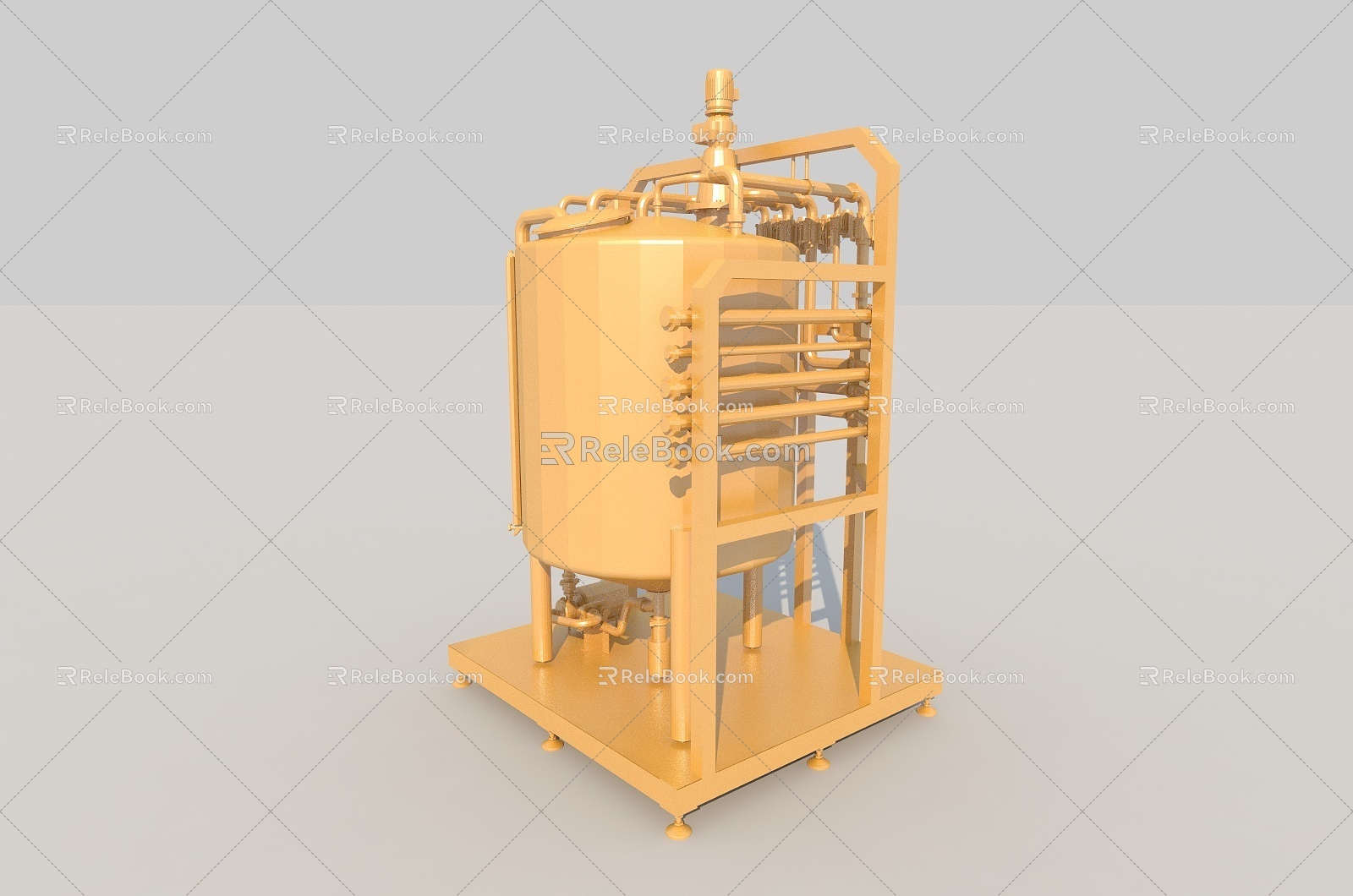 Factory Industrial Equipment Mechanized Production Electromechanical 3d model