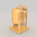 Factory Industrial Equipment Mechanized Production Electromechanical 3d model