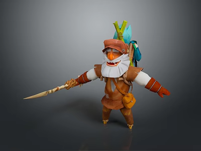 Western Samurai Western Warrior Western Hero Western Warrior Knight Hero Ancient Warrior Paladin 3d model