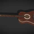 Handmade Wooden Acoustic Guitar Musical Instrument With Artistic Supplies Details