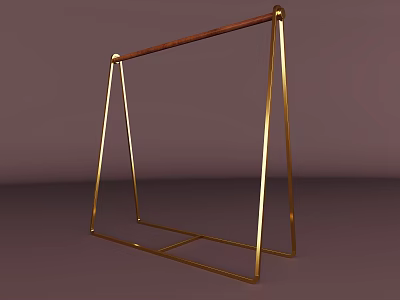 Clothes rack clothing rack metal rack clothing rack 3d model