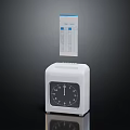 Modern punch card machine punch card 3d model