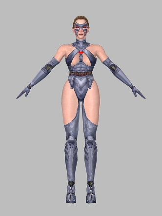 Realistic Sexy Beauty Realistic Sexy Beauty Female Short Hair Figure Girl Gloves Female Warrior Female Assassin 3d model