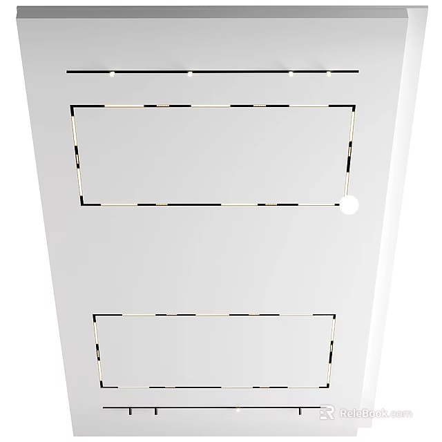Recessed Spotlights And Downlights For Ceiling Lighting Installation In Home Interior 3d model 